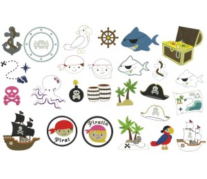 Stickserie - Pirateninsel 